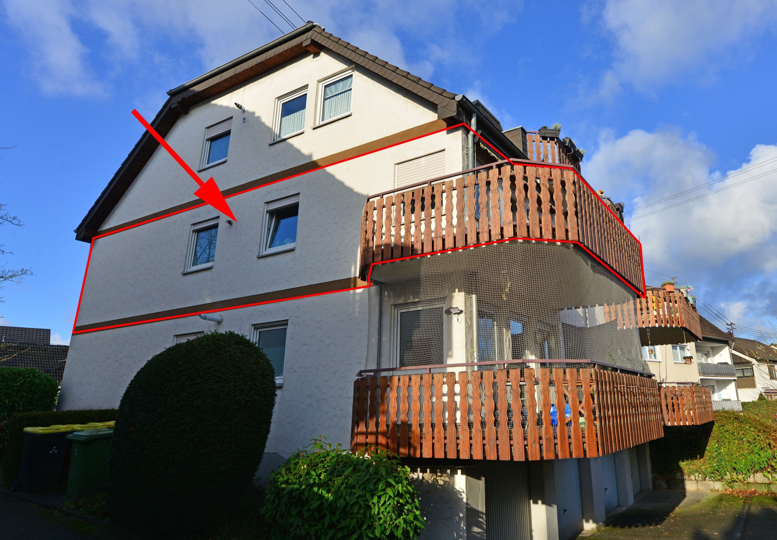 Foto 3-Zimmer-Wohnung mit gro�em Balkon und Garage