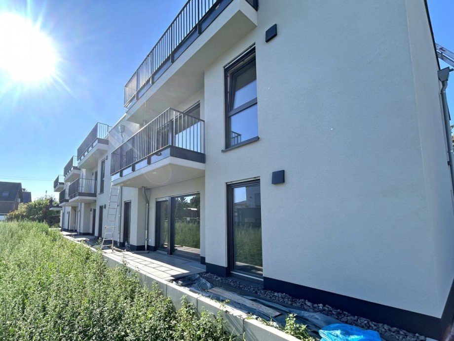 R�ckansicht Erdgeschosswohnung Hennef