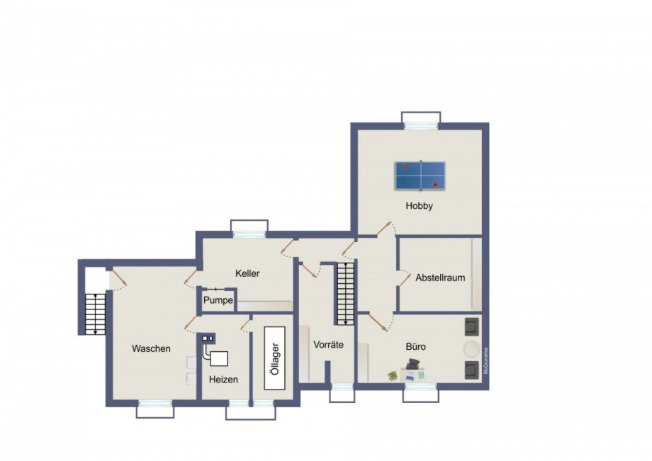 Grundriss Kellergeschoss Einfamilienhaus Neunkirchen-Seelscheid