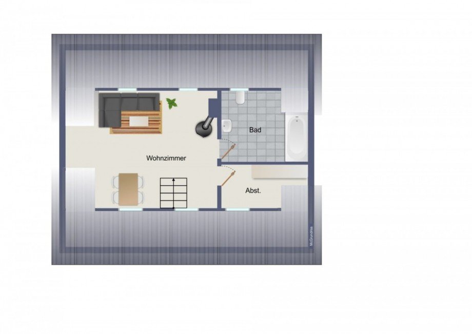 Grundriss DG Zweifamilienhaus Siegburg
