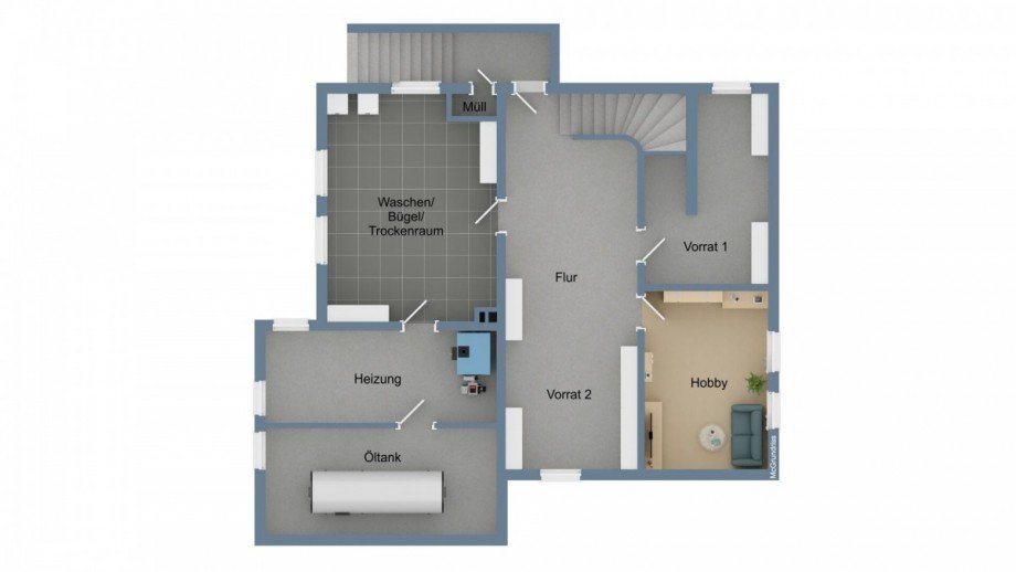 Grundriss KG Einfamilienhaus Hennef