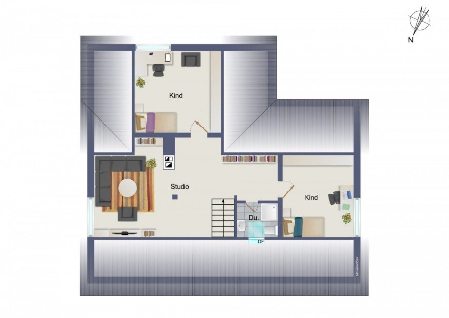 Grundriss DG Einfamilienhaus Hennef