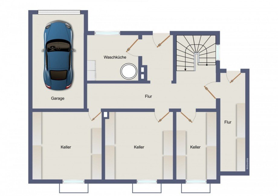Grundriss Keller Zweifamilienhaus Hennef