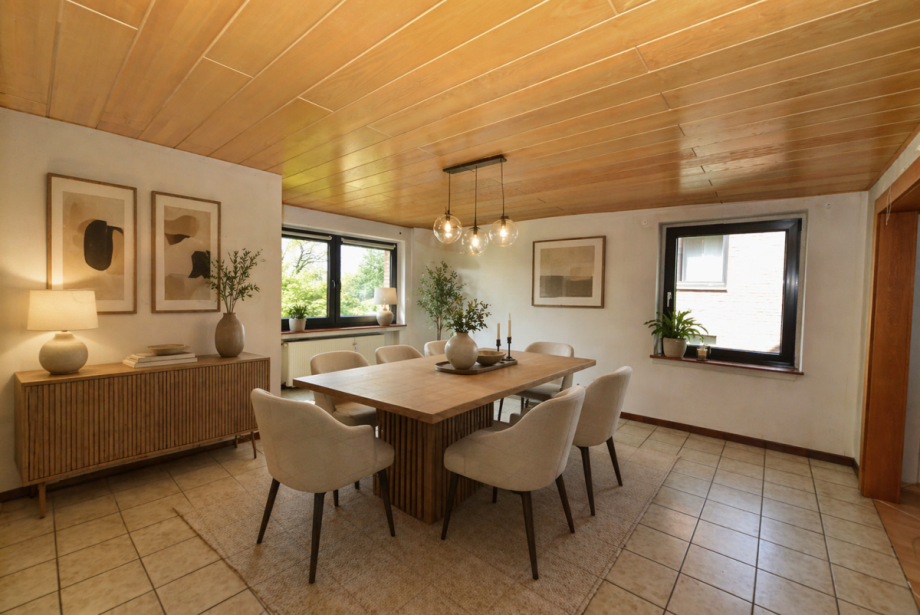 Esszimmer - visualisiert Zweifamilienhaus Siegburg