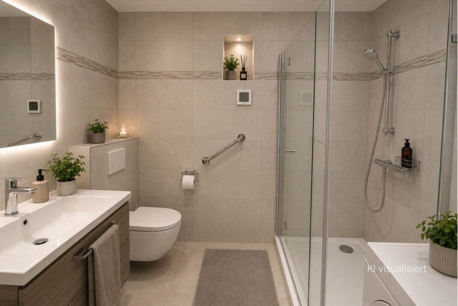 Bad - Renovierungsbeispiel Etagenwohnung Siegburg