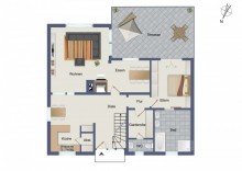 Grundriss EG VERKAUFT: Familienhaus mit S�dterrasse, Doppelgarage und gro�em Grundst�ck