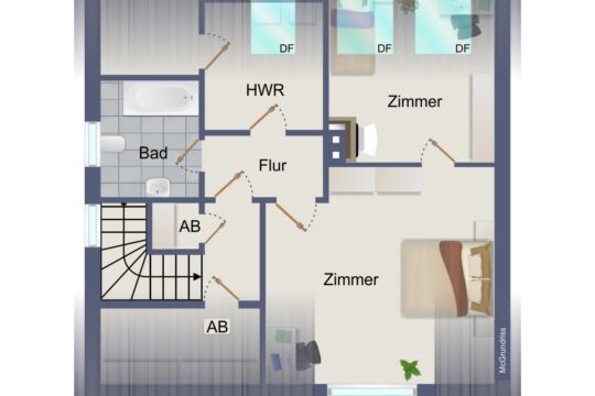 Grundriss Dachgeschoss