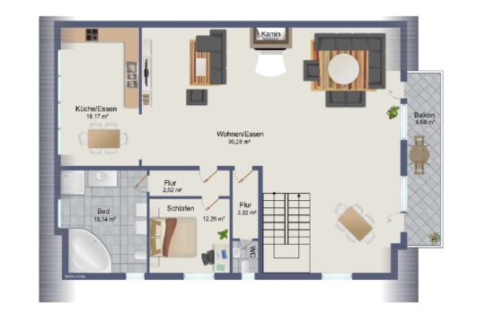 Grundriss Obergeschoss