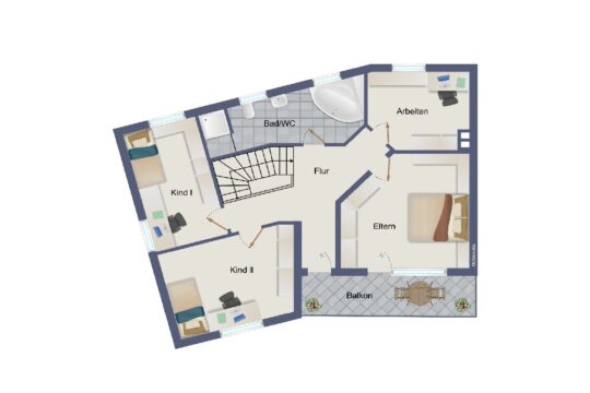 Grundriss Obergeschoss